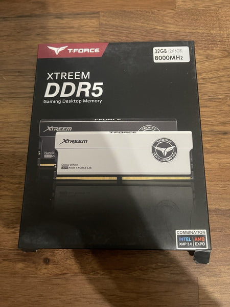Team T-Force Xtreem 32GB (2 x 16GB) DDR5 8000 Desktop Memory