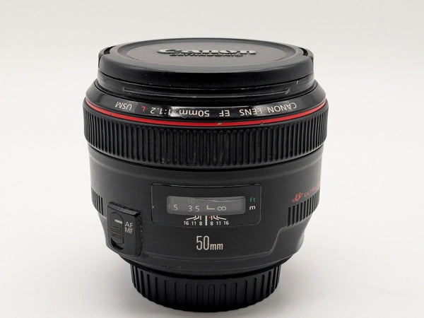 Canon EF 50mm f/1.2L USM Prime Lens - Clean Glass - Caps - Tested Working