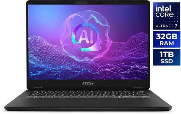 MSI Prestige 14 AI+ Evo 14.0 in Copilot+ Core Ultra 7 258V 32GB RAM 1TB NVMe