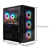 STGAubron Gaming PC,  Intel i5-9400F 4.1GHz, 16G RAM, 1T SSD, Radeon RX 580 16G