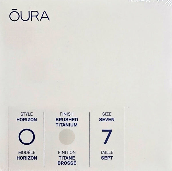 Oura Ring Gen 3 Horizon Size 7 - Brushed Titanium (BRAND NEW) Ships Free!