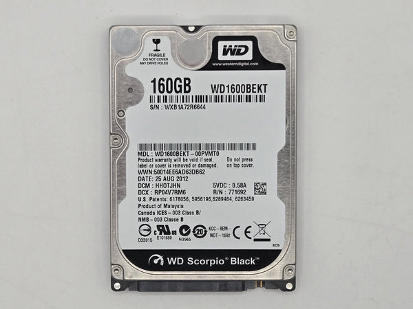 Western Digital Scorpio Black WD1600BEKT Internal 2.5