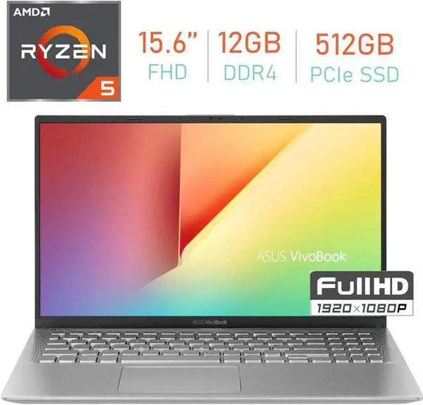 ASUS VivoBook 15.6 in FHD Ryzen 5 3500U 12GB DDR4 512GB SSD AMD Radeon Vega 8