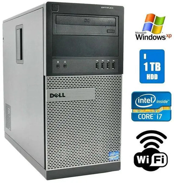 Dell OptiPlex MT Desktop Core i7 4GB RAM 1TB HDD Windows XP Pro