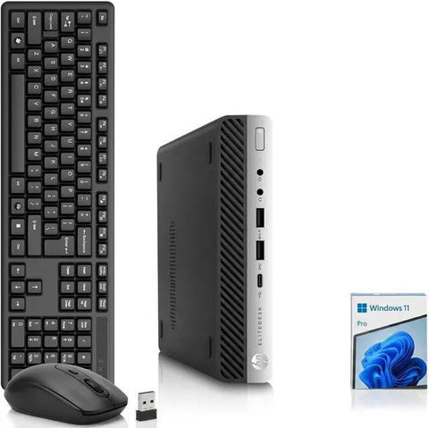 HP Elitedesk 800 G4 Desktop Business Mini i5-8500T 9 MB Intel Smart Cache 8GB