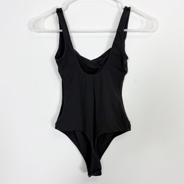 NEW Skims Fits Everybody Square-Neck Bodysuit - Onyx - Size XS
