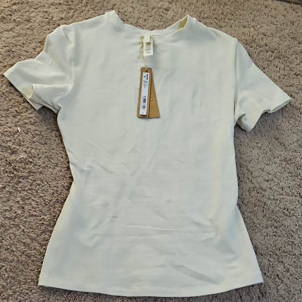 Skims Women's Cotton Jersey T-Shirt - Bone - Size XS