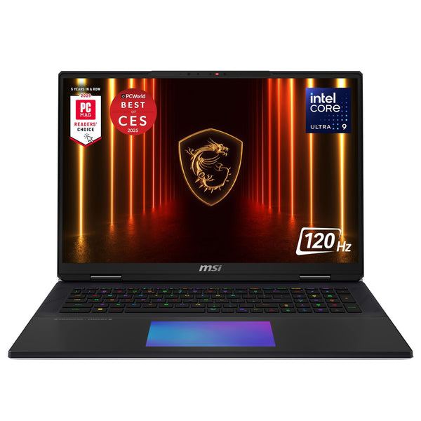 MSI Raider Gaming Ultra 9- 285HX, 64GB, 2TB PCIe SSD, 18 Mini LED 4K 3840x2400,