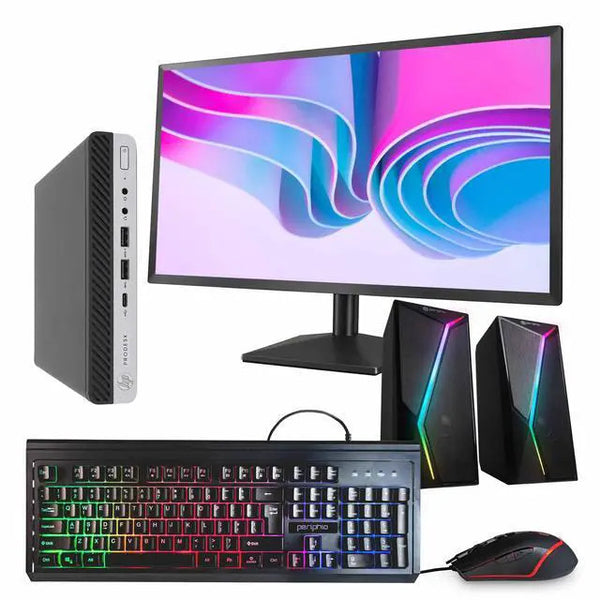 HP ProDesk 600G4 Mini Intel Core i5 32GB RAM 1TB SSD 24 in i5-8500T