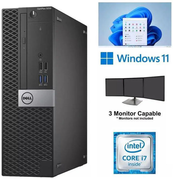 Dell OptiPlex 5050 SFF Desktop Core i7 16GB RAM 512GB SSD W11 Pro