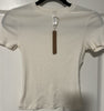 Skims Cotton Jersey T-Shirt in Light Grey, Size XS