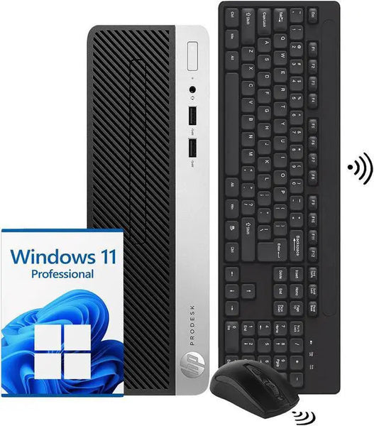 HP ProDesk 400 G5 SFF Desktop PC I5-8500 16GB RAM 512GB NVMe SSD Black/Silver