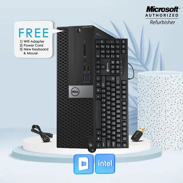 Dell Business desktop 5050 SFF i5-6500 16GB RAM 256GB SSD W10 Pro- KB 2 X DP
