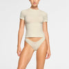 SKIMS Women's Cotton Jersey T-Shirt - Bone - Size Small