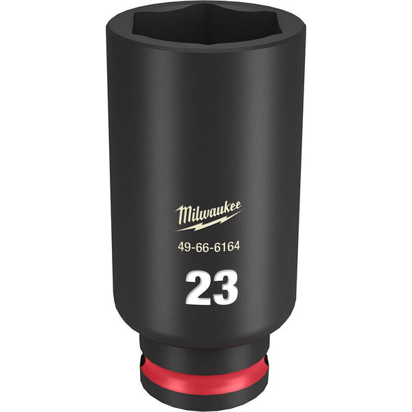 Milwaukee 49-66-6164 SHOCKWAVE Impact Duty 3/8 Drive 23mm Deep 6 Point Socket