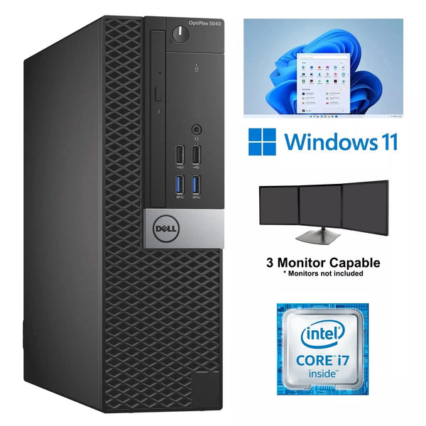 Dell Restored Dell OptiPlex 5040 SFF Core i7 Desktop 32GB RAM 1TB SSD Wi-Fi