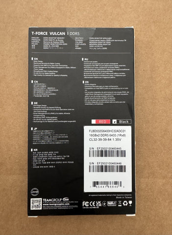 NEW Vulcan 32gb 6400mhz DDR5 FREE SHIPPINg