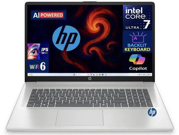 HP 17 AI 17.3 in IPS FHD Display Intel Ultra 7 255U 16GB DDR5 256GB SSD W11