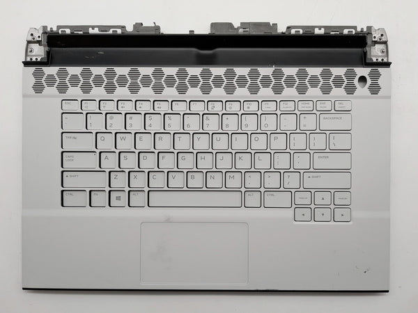 OEM Dell Alienware M15 R3 R4 White Palmrest Keyboard 6RH0N 06RH0N - D Grade