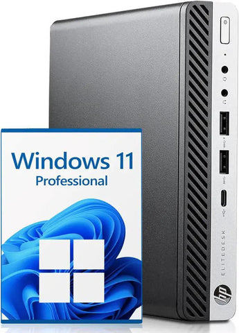 HP EliteDesk 800 G5 Desktop Mini Tiny Intel I7-9700T CPU 16GB RAM 512GB NVMe SSD