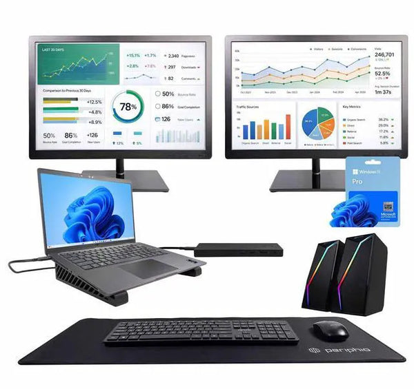 Dell Latitude 7420 to Desktop Workstation with Dual 24 i7-1185G7 512GB SSD