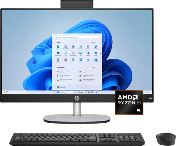 HP - Copilot+ - 24 in Full HD Touch-Screen All-in-One w/ Adjustable Height