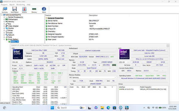 Lenovo ThinkPad T14 Gen 6 14