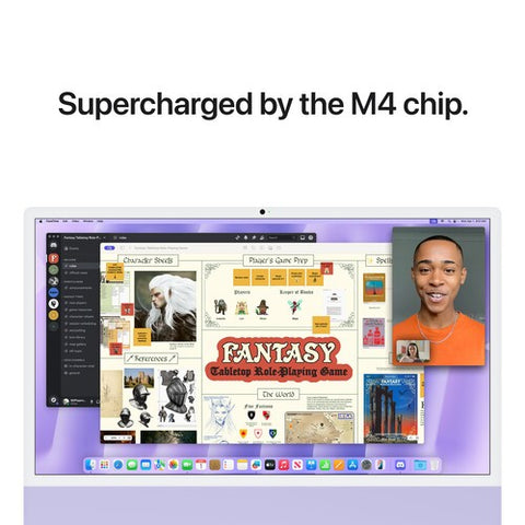 Apple iMac with M4 Chip PurpleM4 10-Core 24GB 512GB 24 4480 x 2520 143 w with ba