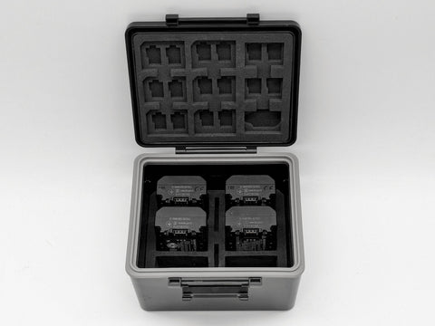 JJC Battery and Memory Card Case with 4 Sony NP-FZ100 Batteries