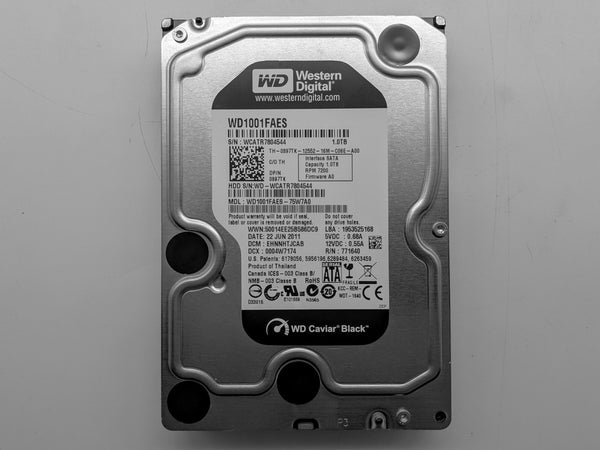 Western Digital WD1001FAES-75W7A0 Caviar Black 1TB 7200RPM 3.5