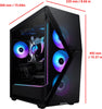 iBUYPOWER Slate 8 MESH i7 14700F RTX 4060 8GB GDDR6 VRAM 32GB DDR5 1TB SSD W11H