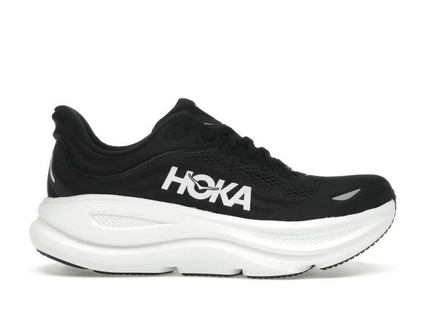 Hoka Men's Bondi 9 Black/White Running Shoe - Size 10 - NEW