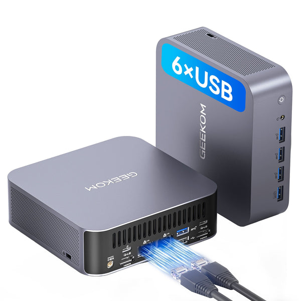 Geekom IT1 Mega AI Mini PC, Dual LAN, Intel Ultra 5 125H, 32GB DDR5 5600MHz RAMu
