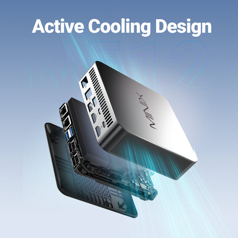 MINIX NGC N512 Mini PC, Intel i5-12600H, 16GB DDR5, 512GB M.2 2280 PCIe 4.0×4 SS