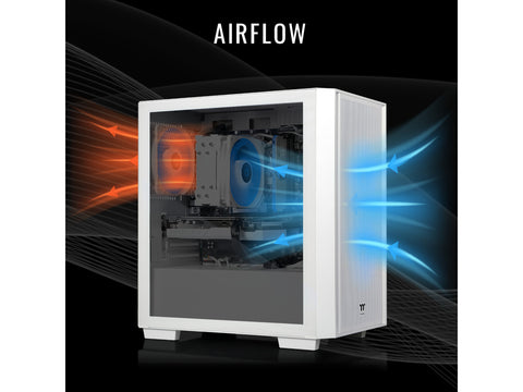 Thermaltake Versa i560S Intel i7 14th Gen 5060 8GB RTX 16GB 1TB White BT WARRANT