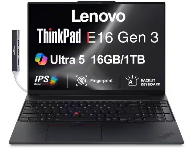 Lenovo - Upgraded - ThinkPad E16 16'' Touchscreen Intel Ultra 5-225U 16GB DDR5