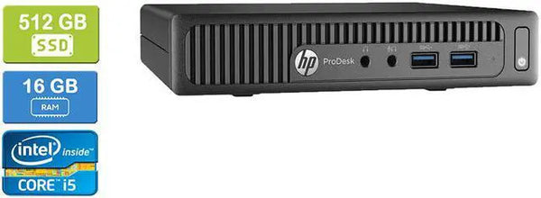 HP 600 G1 MINI i5-4570T 16GB RAM 512GB SSD Win 10 Pro