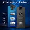 MINIX Z300-0dB Fanless Mini PC with 16G RAM/512G SSD, Powered by 12th Gen Alder