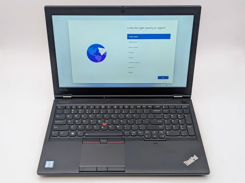 Lenovo P53 15.6 FHD I7-9850H 512GB SSD 32GB W11P Quadro T1000 Webcam FP Reader