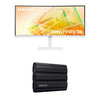 Samsung ViewFinity S65TC 34 in 1440p Curved Ultrawide Monitor & 4TB T7 Shield