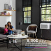 GE Profile Window Air Conditioner 8,300 BTU 115 Volt Digital Mid Size Room White