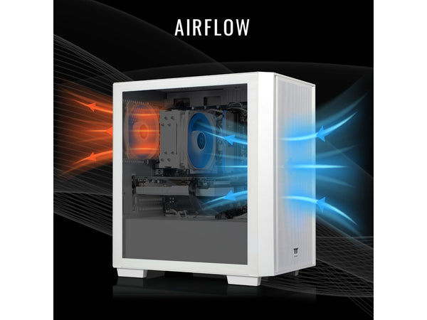 Thermaltake Versa i560S Intel i7 14th Gen 5060 8GB RTX 16GB 1TB White BT WARRANT