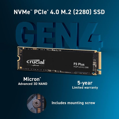 NEW Crucial P3 PLUS 2TB SSD FREE SHIPPING
