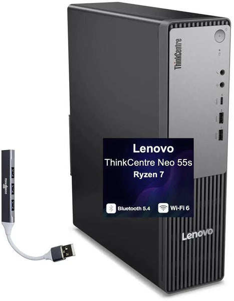 Lenovo ThinkCentre Neo 55s Business Mini Desktop Ryzen 7 250 AMD Radeon 780M