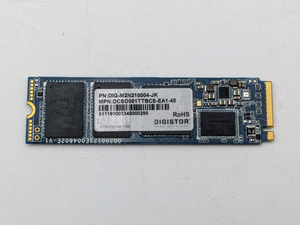 DIGISTOR DIG-M2N210004-JK	1TB M.2 2280 NVME PCI-E 3.0 INTERNAL SOLID STATE DRIVE