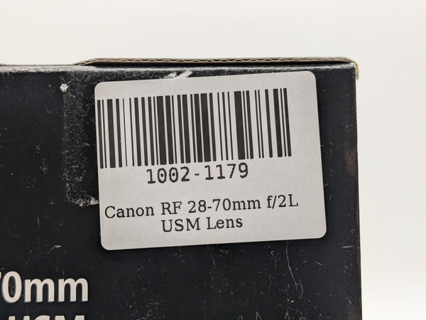 Canon RF 28-70mm f/2L USM Lens 2965C002 - New Open Box w/ Box, Caps & Pouch