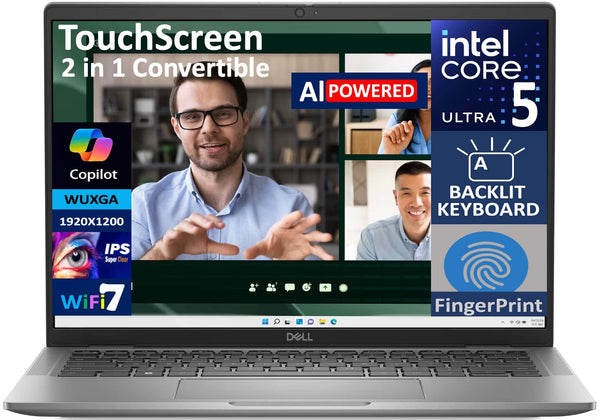 Dell Latitude 7450 2-in-1 14.0 WUXGA Display Intel Ultra 5-135U, 16GB LPDDR5X, 1