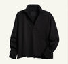 Frank & Eileen Patrick Popover Henley Top Womens M Medium Heritage Jersey Black