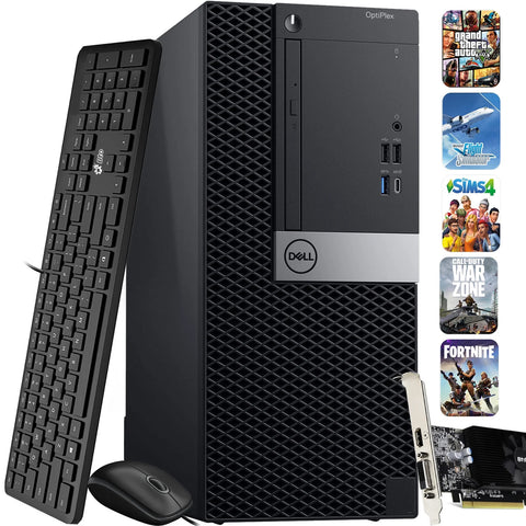 Dell Restored Dell OptiPlex Gaming Tower Intel Core i5-8500 Processor 32GB