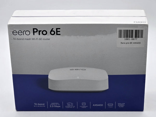 Amazon eero Pro 6E Tri-Band Mesh Wifi Router - 1 Pack